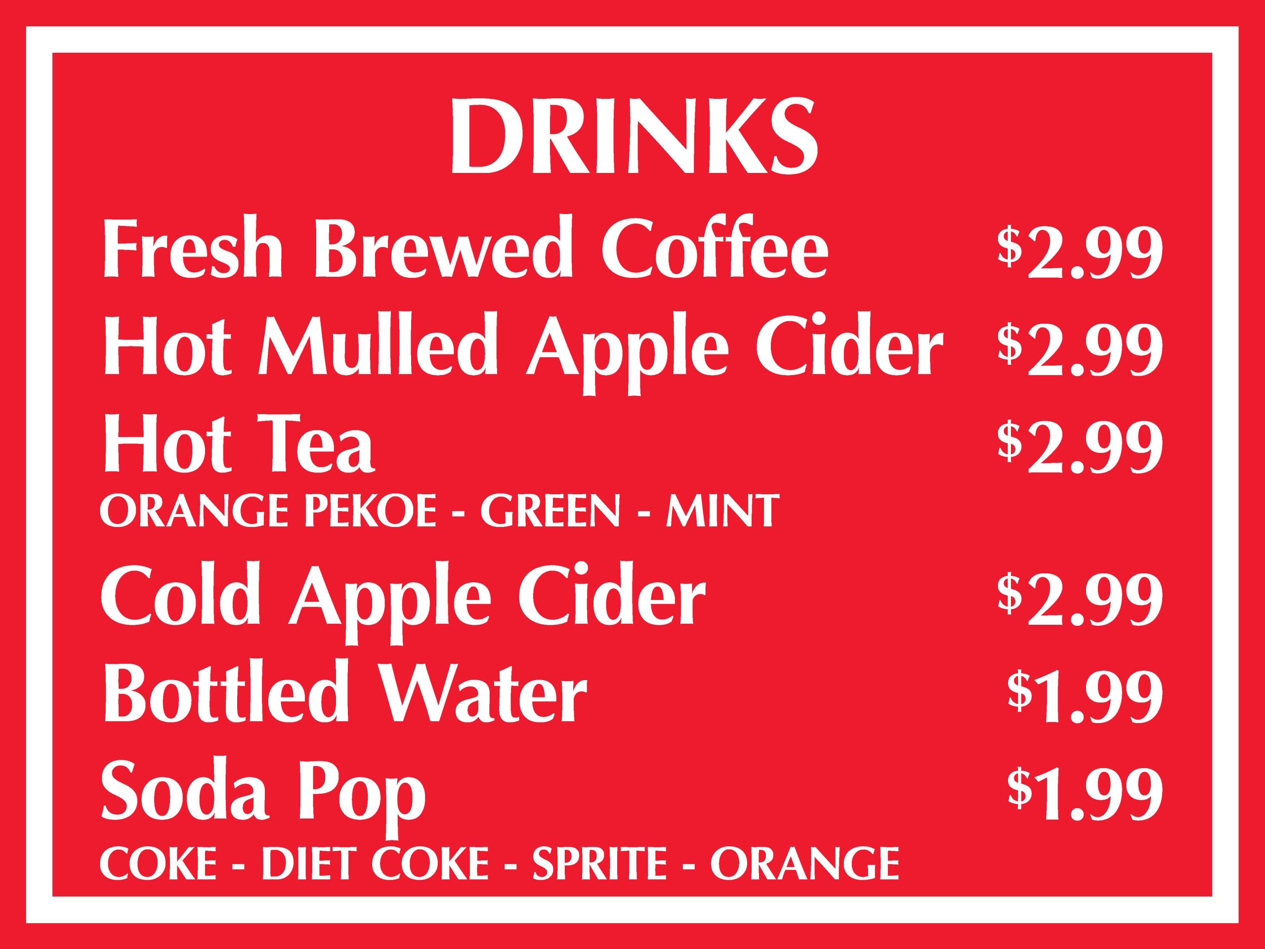 SPRG DRINKS FALL SIGN 24 X 18 FA 2022-1