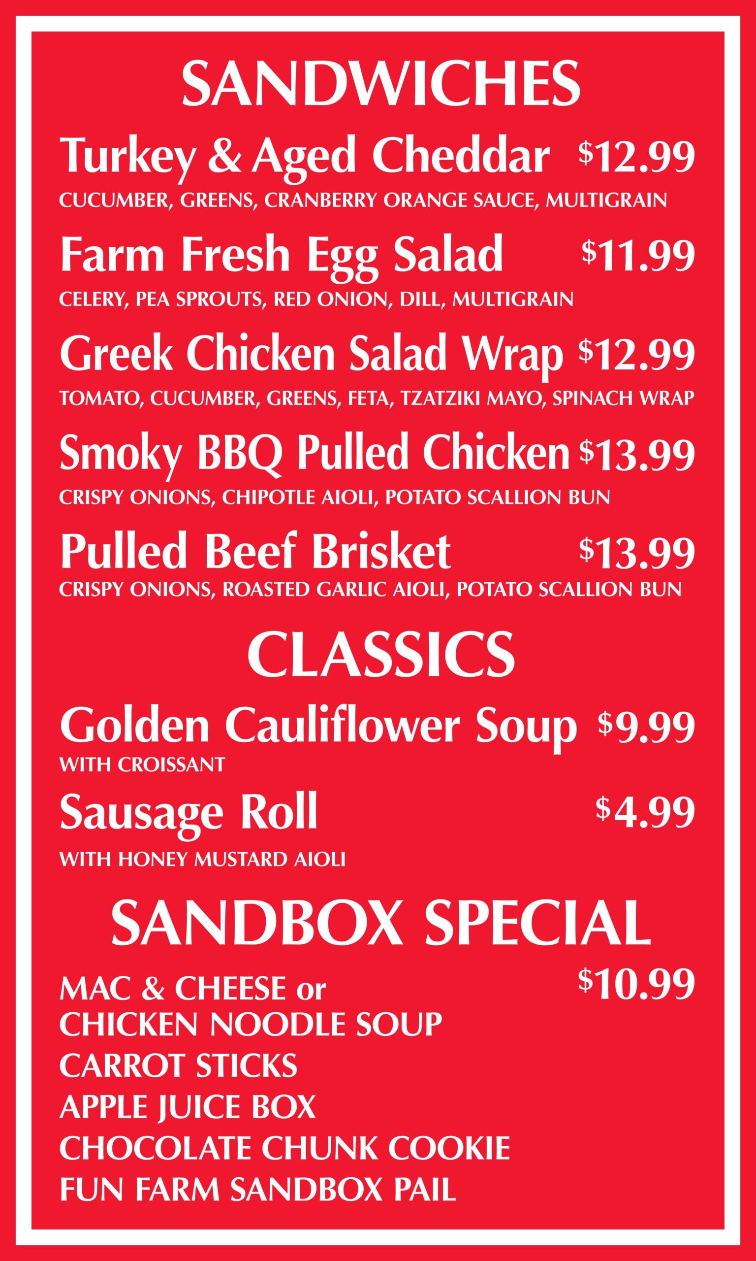 SPRG SANDWICH CLASSICS SANDBOX SIGN 24 X 40 MARCH 2023 FA
